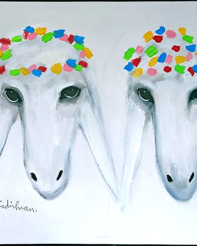 Menashe Kadishman-מנשה קדישמן-SOLD-N* 7704
