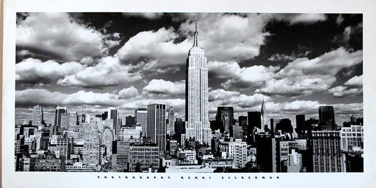 Henri Silverman 100cmx50cm clouds over Manhattan- 567 : image 1 Henri Silverman 100cmx50cm clouds over Manhattan- 567 : image 1