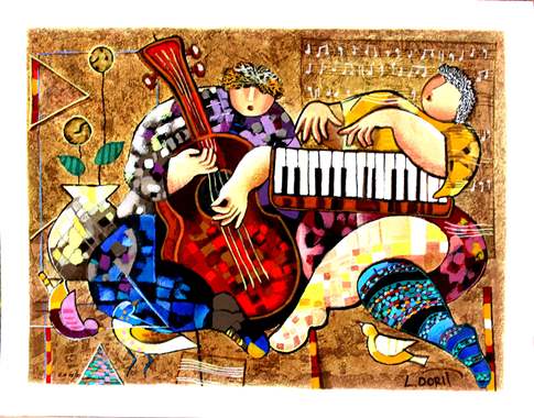 Dorit Levi-הדפס משי-608 : image 1