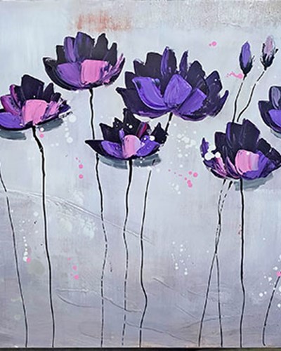  purple flowers