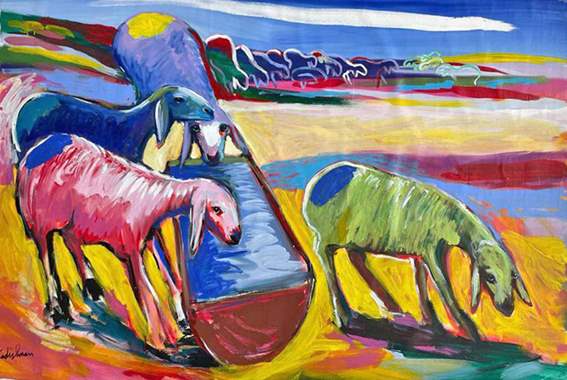 Menashe Kadishman-מנשה קדישמן-N* 7671 : image 1